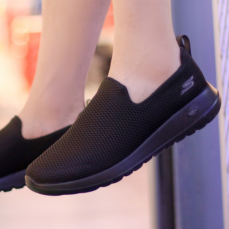 斯凯奇（SKECHERS）男鞋秋季新款GOWALK运动鞋舒适透气轻便跑步鞋一脚穿休闲鞋54600 54600-BBK（男） 7（39.5码）