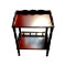 家用实木麻将茶水架边几角几高档棋牌室麻将机麻将桌边小茶几_1 红棕色