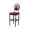 复古吧台椅现代简约铁艺美式吧凳旋转升降椅欧式酒吧椅子家用靠背_13 深棕色_吧台椅红衣鹿