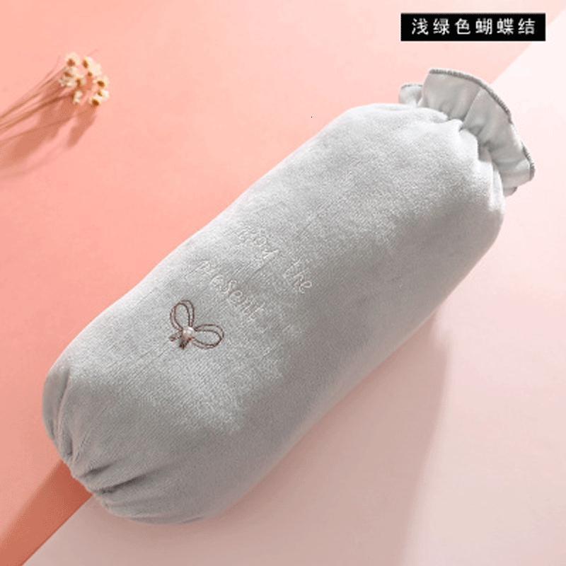 简约现活日用家居百货袖套女长款工作冬季白色毛绒护袖厨房学生羽绒服套袖清洁工具围裙/袖套新品_535 浅绿色X036