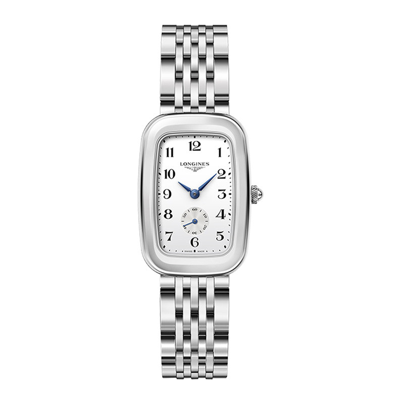 浪琴（LONGINES）瑞士品牌全球联保石英表女L6.143.4.13.6时尚气质女表小表盘精钢腕表 银色26*38mm