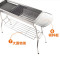 【优先发货】不锈钢烧烤架户外烧烤炉烤架家用木炭烤肉炉子野外工具全套碳烤炉 中号不送炭套餐4:炉子+不锈钢网+碳网+9赠品