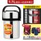 【保温12小时】304保温饭盒桶双三层学生大容量不锈钢提锅 1.7L(送餐具+保温袋)【特厚款】（菜饭格加深)不锈钢色