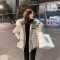 跨馬KYMA主推羽绒棉服女短款2019冬季新款韩版宽松工装棉袄棉衣外套潮 M 米色
