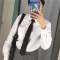 瑞丽珑懒人男女5CM8窄领带韩版手打男女士新伴郎结婚JK潮学生领带亮INS新款品质_901 黑色方格5CM手打