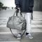 旅行包男女手提大容量短途行李包朵徕男轻便单肩干湿分离运动健身包 灰色