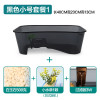 乌龟缸大号水陆缸带晒台生态养龟盆塑料巴西龟鳄龟送乌龟_1 默认尺寸 龟盆黑色小套一