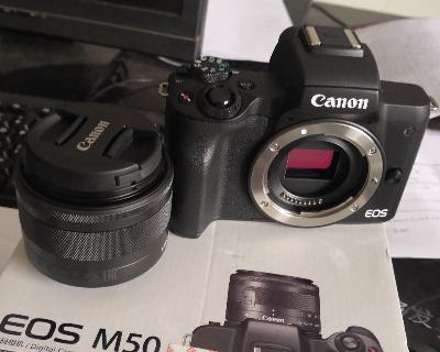 佳能（Canon）EOS M50（15-45镜头）数码微单套机黑色双核CMOS 监视器点数约104万点电池LP-E12晒单图