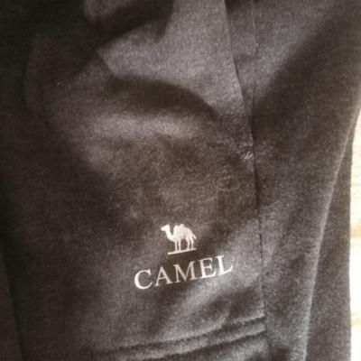 CAMEL骆驼户外运动裤 情侣款男女跑步健身休闲透气宽松直筒运动裤 A7W2Q8111，深灰，男款 XL晒单图