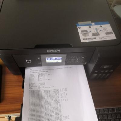 爱普生（EPSON）L6168商务墨仓式精英款 彩色无线多功能一体机（打印 复印 扫描 wifi 有线 自动双面） 学生打印作业打印晒单图