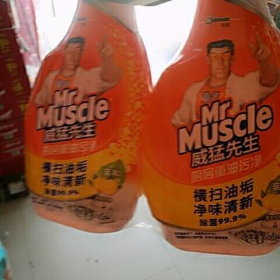 威猛先生(Mr Muscle) 厨房重油污净 双包装（柠檬）500g+500g晒单图