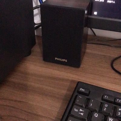 Philips/飞利浦 电脑音响笔记本迷你家用台式影响通用小音箱 黑色晒单图