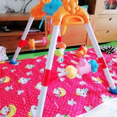 AUBY 澳贝 运动系列活动健身架 婴幼早教启智塑料儿童宝宝婴幼玩具 3个月以上 55.5*9.7*34.1cm晒单图