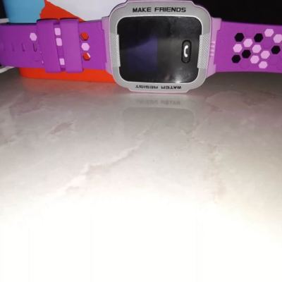 小天才儿童电话手表Y01A超长待机360度防水GPS定位智能手表 移动2G学生儿童手表手机手环 男女孩 浅紫色晒单图