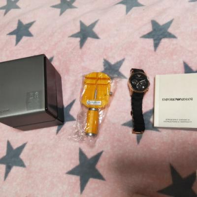 海外直邮欧美品牌原装进口包税EMPORIO ARMANI安普里奥阿玛尼手表时尚男表钢带男士石英表AR5905 AR5906晒单图