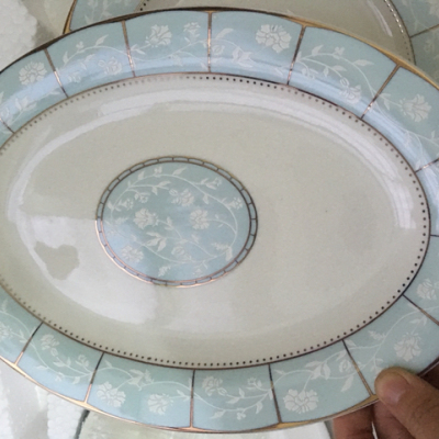 富昱景 景德镇高档陶瓷56件餐具套装国产碗盘碟套装中欧美简约式风格 小时代晒单图