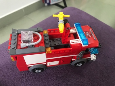 森宝积木星堡积木兼容乐高积木儿童拼装中华街玩具男孩子6-14岁塑料小颗粒女孩岁礼物--机场消防车#767颗粒晒单图