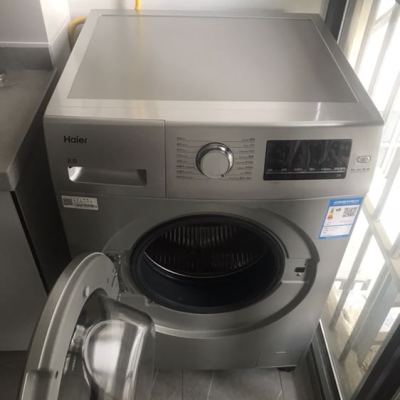 海尔（Haier）XQG80-BX12719 8公斤 变频全自动家用滚筒洗衣机 时间洗 中途添衣 高温筒自洁晒单图