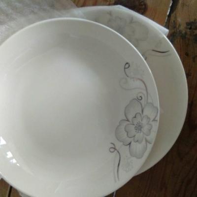 富昱景 景德镇陶瓷盘子碗碟餐具套装国产家用中韩式 56件花开时节10人食晒单图