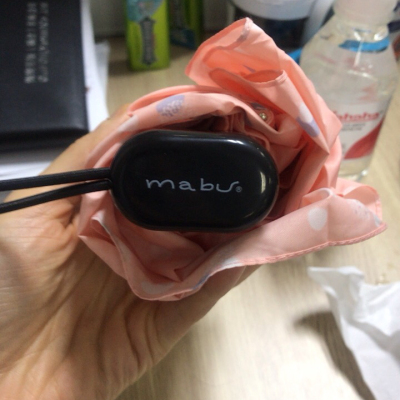 Mabu 日本进口 降温8度迷你遮阳伞是防晒防紫外线便携太阳伞雨伞晴雨兼用非自动 三折伞 多色可选 (粉)MBU-SMV-40512+手提伞袋晒单图