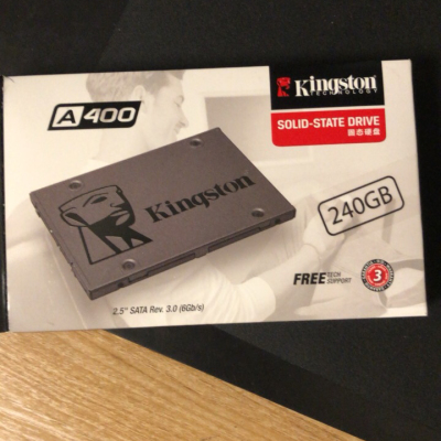 金士顿(KINGSTON)A400系列 240GB SATA接口 SSD固态硬盘 笔记本 台式机 通晒单图