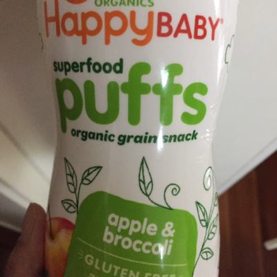 禧贝（Happy Baby）苹果味有机泡芙 60g/桶装 宝宝零食点心 原装进口 6个月以上晒单图