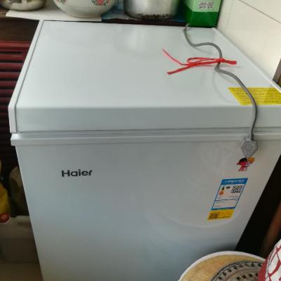 海尔（Haier）BC/BD-101HZ 101升家用冰柜 冷藏冷冻转换柜 顶开门迷你小冰箱 节能单温卧式冷柜晒单图