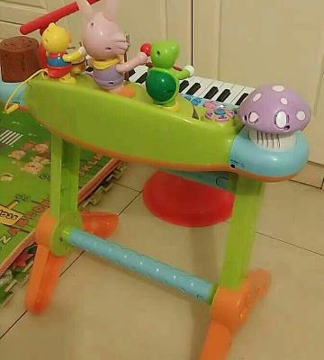 汇乐玩具（HUILE TOYS）多功能趣味演奏组合电子琴 669 宝宝益智玩具电子琴/带麦克风琴儿童电子钢琴 电源/电池晒单图