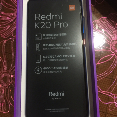 Xiaomi/小米 Redmi 红米 K20Pro 8GB+128GB 冰川蓝 移动联通电信全网通4G手机 弹出式全面屏拍照游戏智能手机晒单图