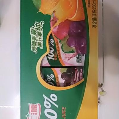 汇源 100%葡萄果汁200ml*12盒 礼盒装晒单图