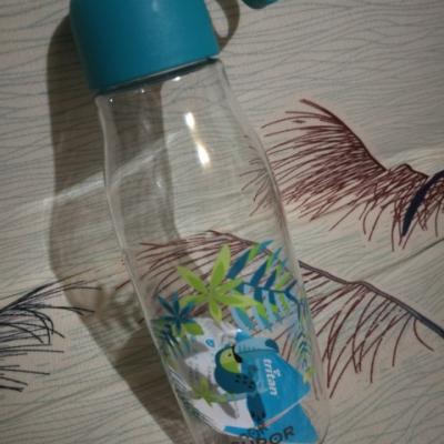 苏泊尔（SUPOR）塑料水杯便携随手杯可爱学生运动水杯女塑料杯简约耐摔杯子 570ml大嘴鸟晒单图