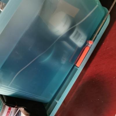 禧天龙citylong6L小号手提箱 便携百纳箱糖果色收纳箱 整理箱 收纳筐 透明蓝色晒单图