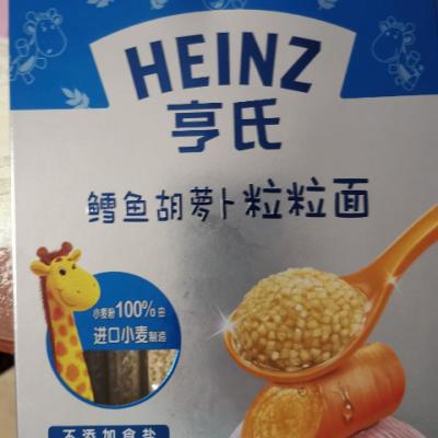 亨氏Heinz 宝宝面条 金装粒粒面-鳕鱼胡萝卜320g 6个月以上至36个月适用 宝宝辅食 不添加食盐晒单图