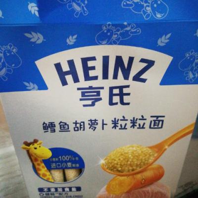 Heinz亨氏金装粒粒面-鳕鱼胡萝卜320g晒单图