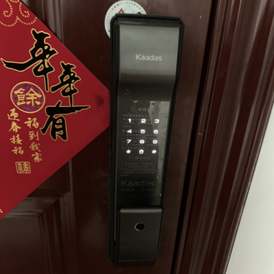 凯迪仕（KAADAS）智能锁K9 星空灰色 智能安防 推拉式家用防盗门锁指纹锁密码锁 电子锁晒单图