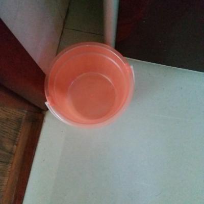 塑料小水桶调色桶洗笔桶手提带盖调漆桶洗车桶学生美术画画桶 粉红色 1.9L无盖晒单图