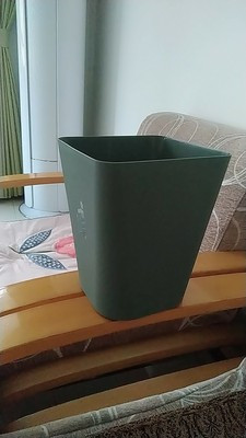北欧垃圾桶家用法耐客厅创意厨房卧室卫生间分类厕所办公室大号拉圾筒FANAI 小号（墨绿色）晒单图