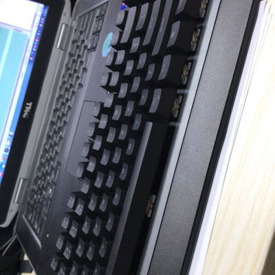 MACHENIKE机械师K7机械键盘87键青轴有线无线双模电脑笔记本台式蓝牙平板手机游戏办公便携黑色（青轴）晒单图