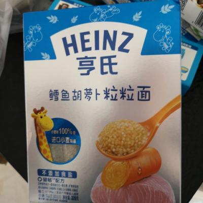 亨氏Heinz 宝宝面条 金装粒粒面-鳕鱼胡萝卜320g 6个月以上至36个月适用 宝宝辅食 不添加食盐晒单图