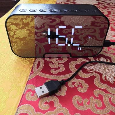 诺必行 G-10无线蓝牙音箱手机收钱提示语音播报3D环绕家用双闹钟多功能便携桌面小音响 黑色晒单图