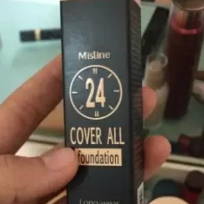 Mistine/蜜丝婷24小时粉底液遮瑕防晒SPF15保湿持久控油奶油肌 F2自然色 25g晒单图