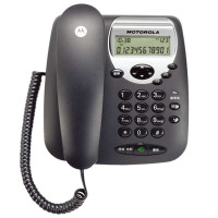 摩托罗拉(MOTOROLA)普通家用/办公话机 来电显示免电池固定座机有绳电话CT210C(黑色)