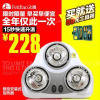 正品飞雕浴霸壁挂式15秒速热取暖器三灯暖浴霸 NS8A02新品