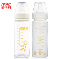 爱得利IVORY宽口径晶钻玻璃奶瓶300ml A99