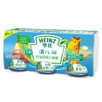 亨氏(Heinz)清儿润好滋润果汁套装(118克*3瓶)