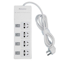 Huntkey航嘉SSH402 2米四位新国标 带过载独开插排