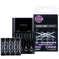 三洋爱乐普（eneloop）黑色急速充电套装 BC-KJ6WB40TC
