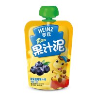 亨氏(Heinz)乐维滋果汁泥果泥苹果蓝莓120g