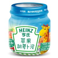 亨氏(Heinz)苹果胡萝卜泥113g/瓶