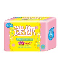 倍舒特棉柔护翼迷你卫生巾180mm18片 量少专用无荧光剂